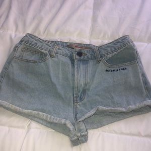 Lightly worn jean shorts